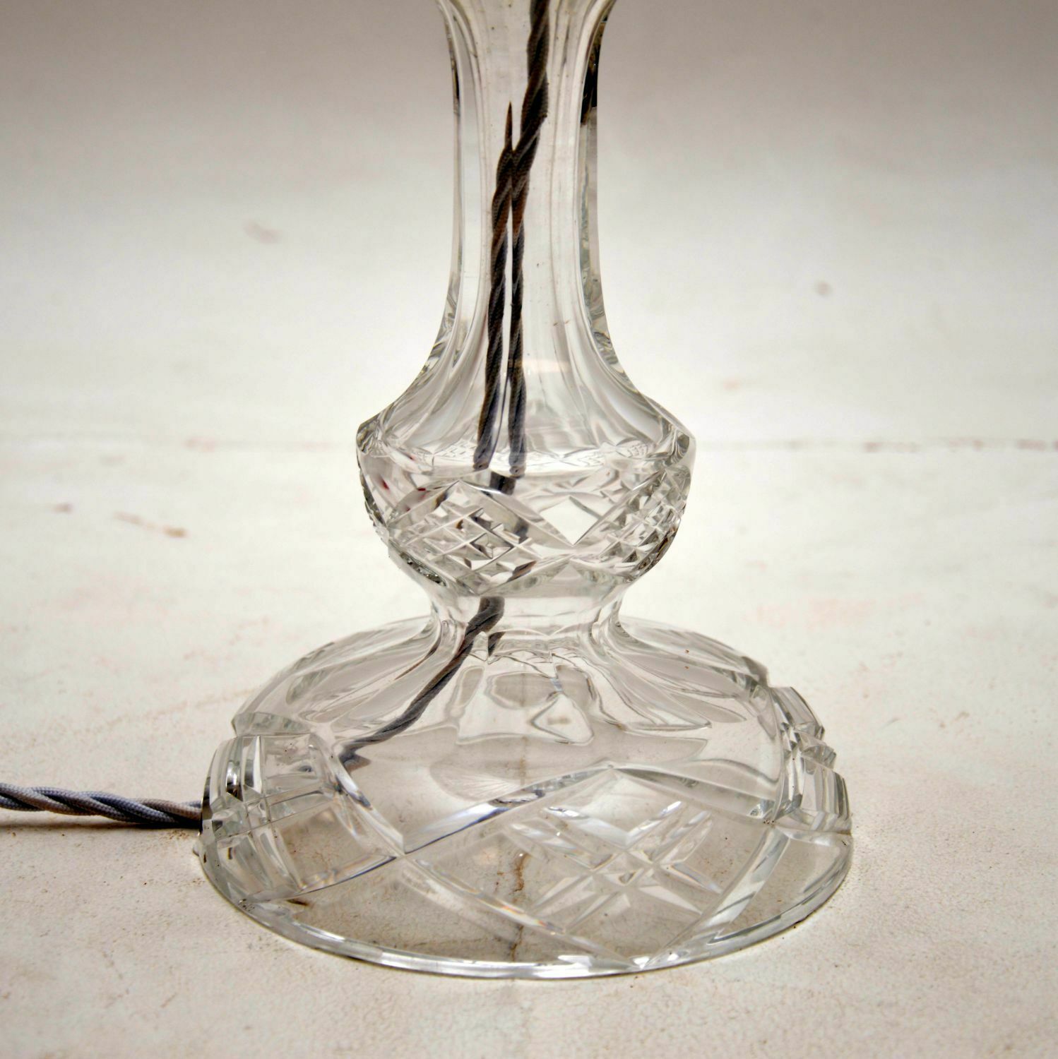 Antique Crystal Glass Table Lamp photo 455.52