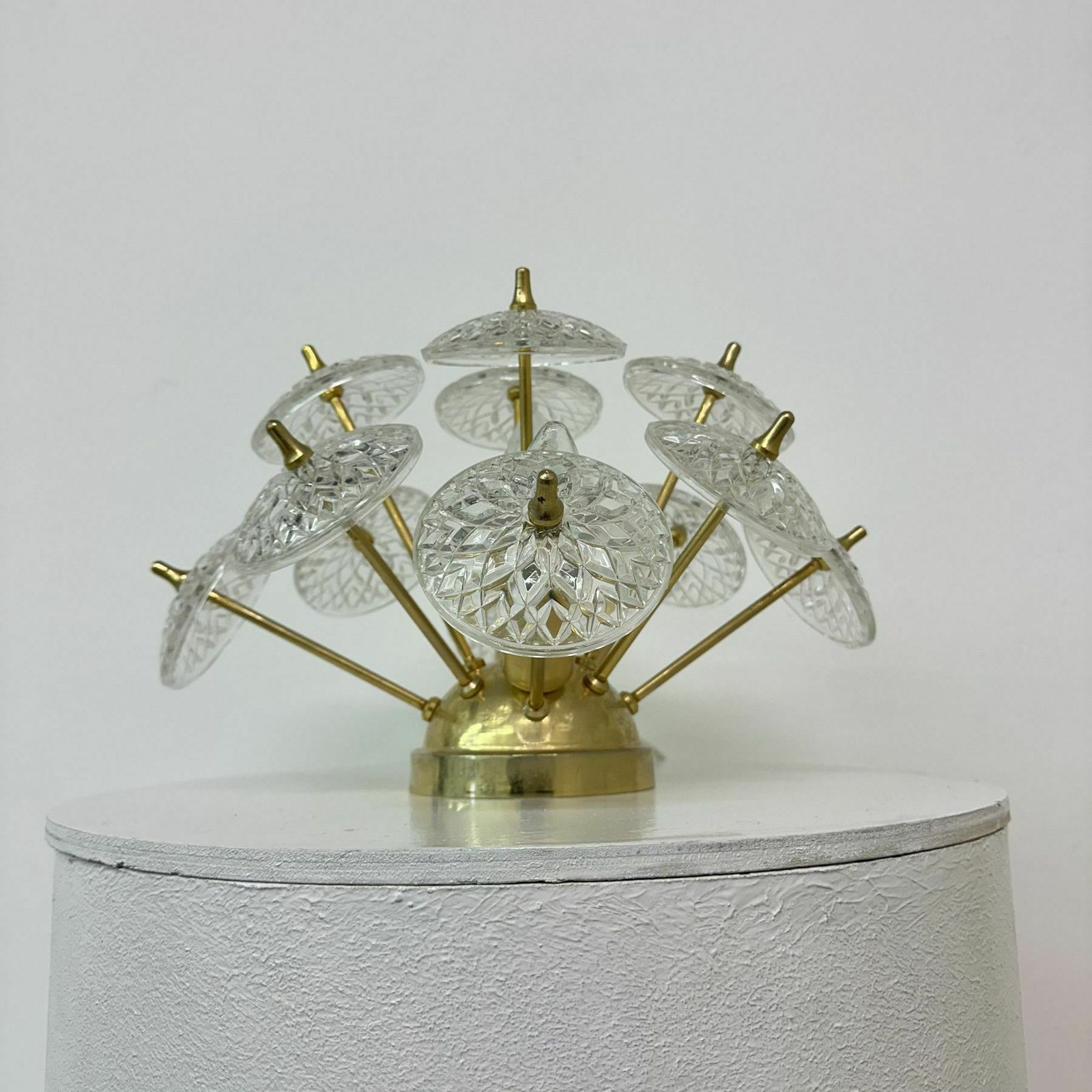 Val Saint Lambert Sputniks Wandlamp, Jaren 1960