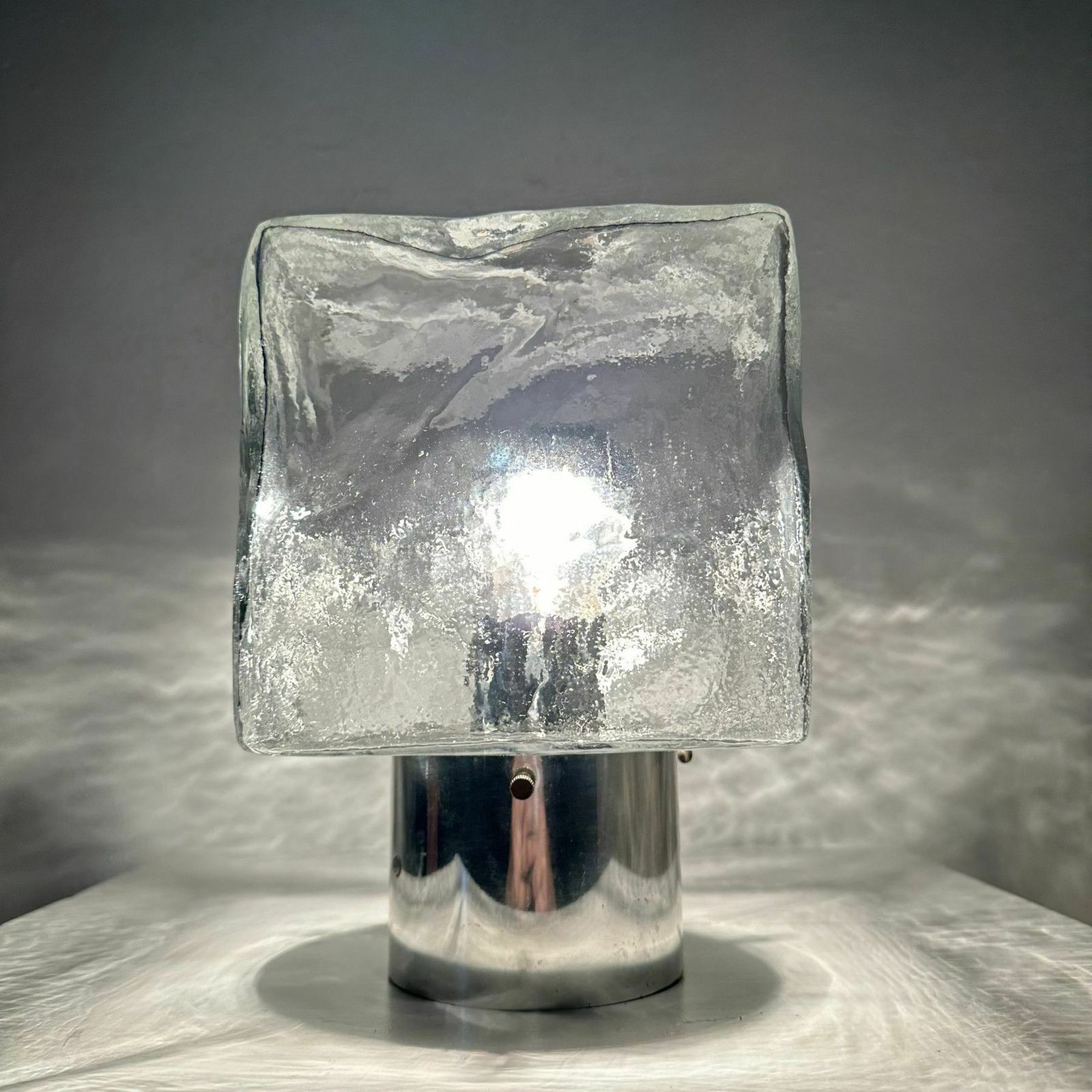 J.T. Kalmar Plafondlamp Met Matglas, Jaren 1970 photo furniture