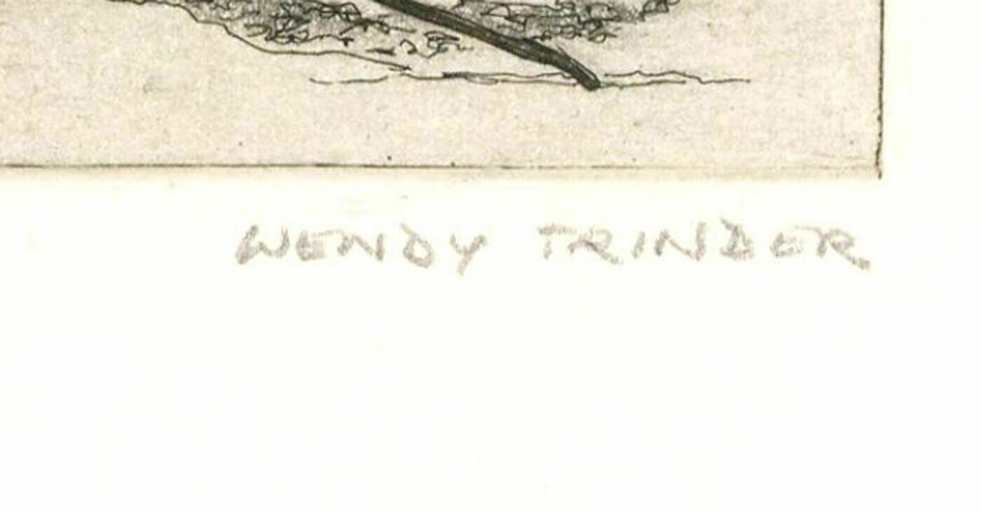 Wendy Trinder (1942 2020) Contemporary Etching, Travellers photo Art
