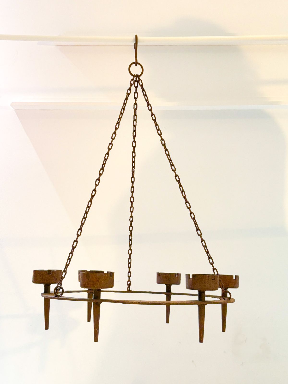 6 Arm Iron Chandelier