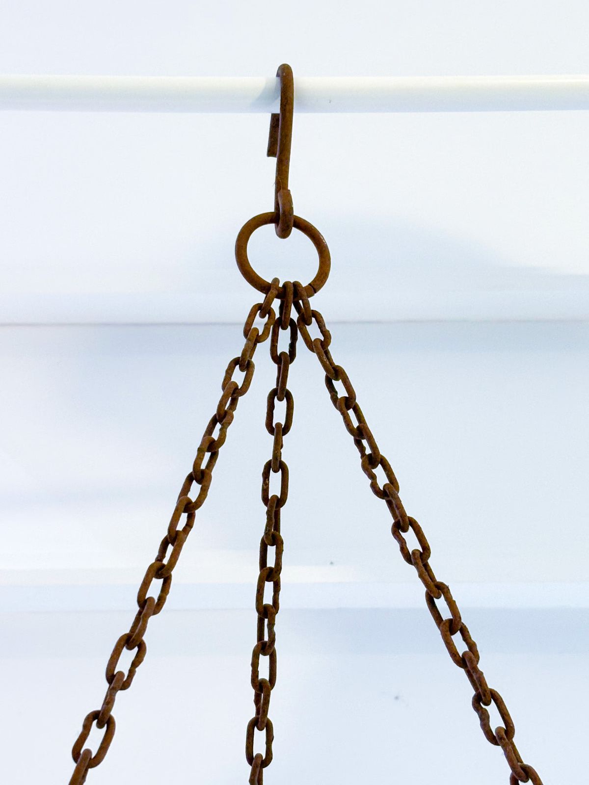 6 Arm Iron Chandelier photo for sale