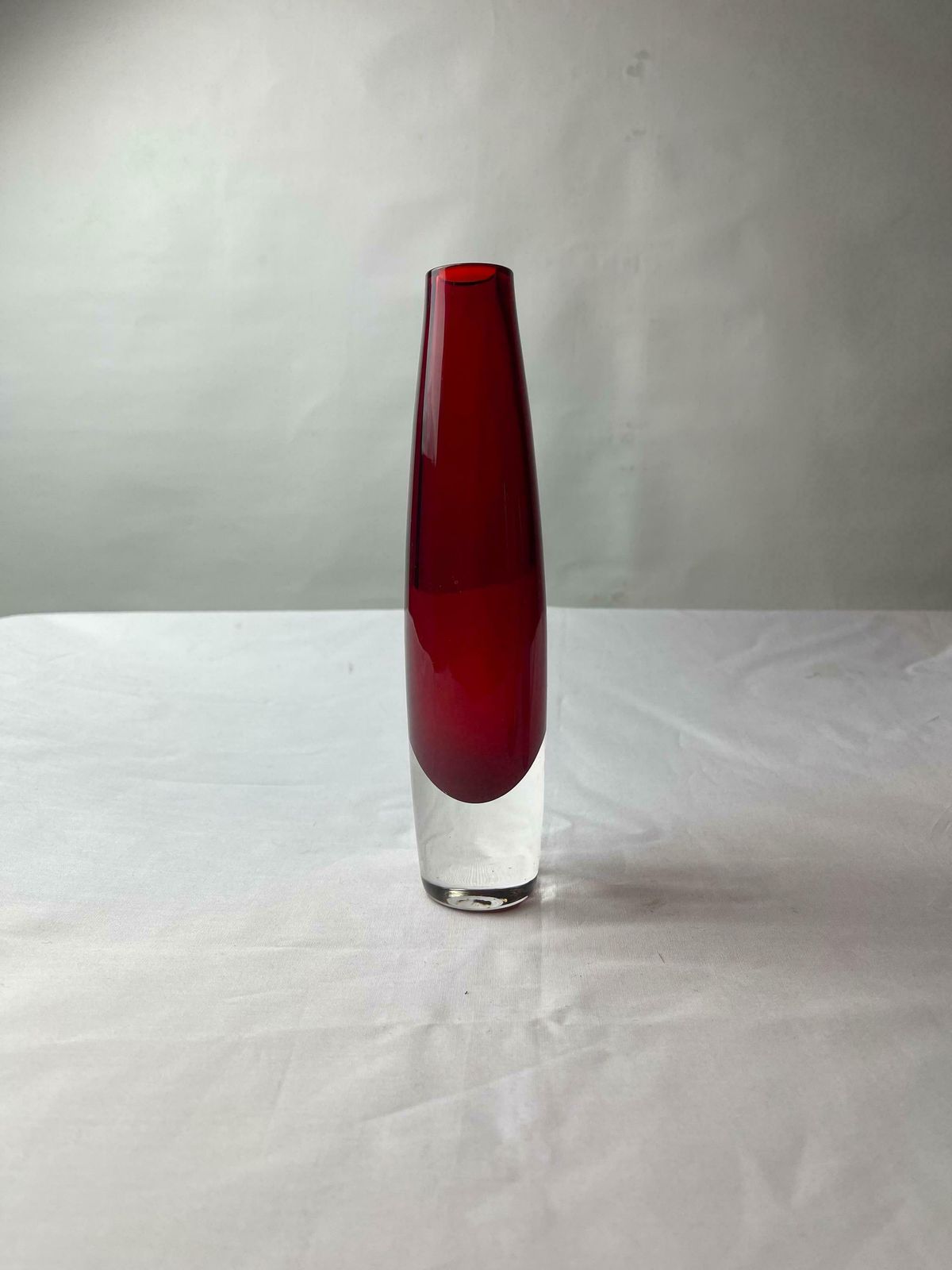 Swedish Glass Vases / Scandinavian / 60s / Mid Century Modern / Modernist / Collectible / Art Glass / Green / Blue / Red photo for sale
