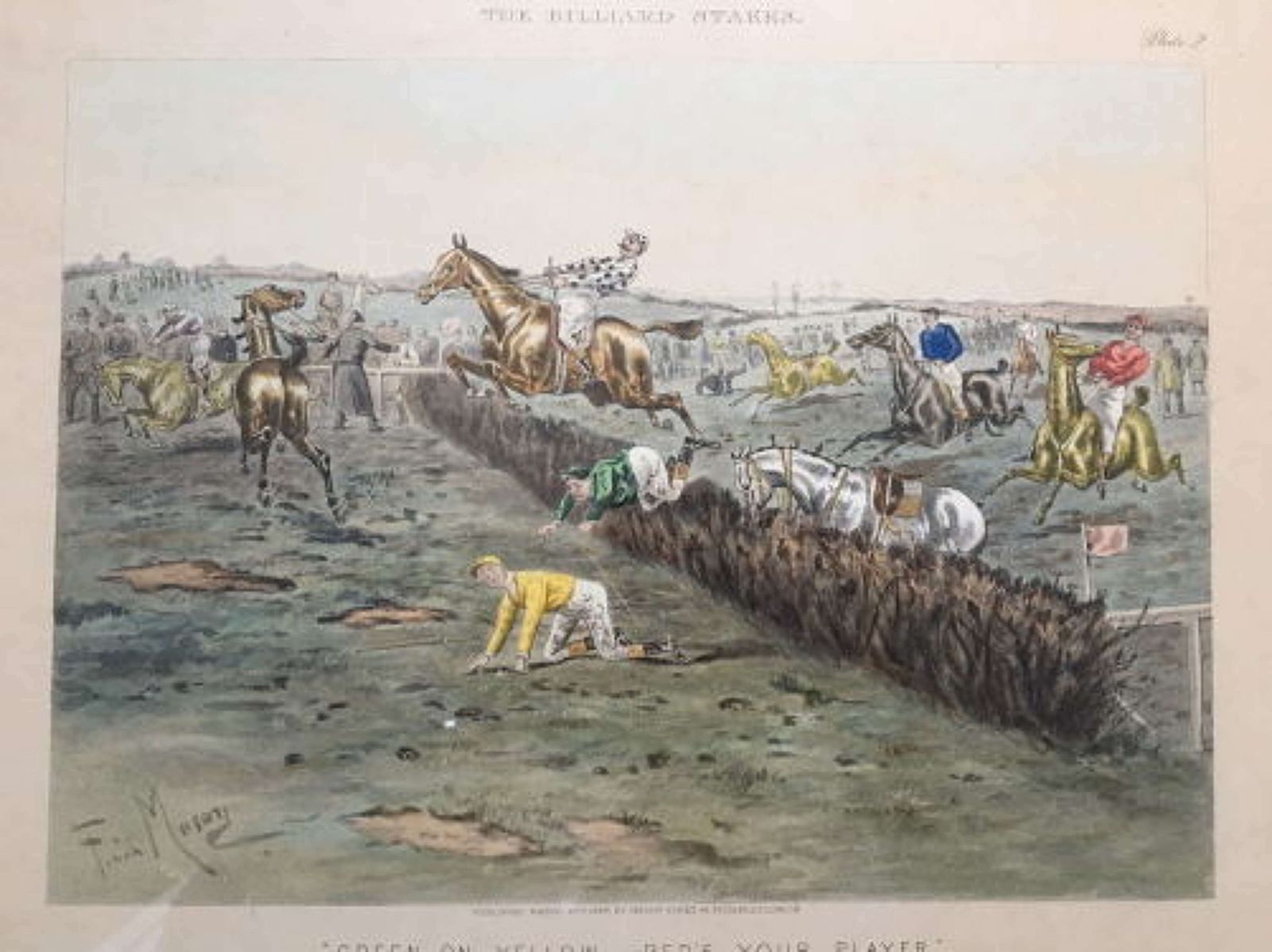 After George Finch Mason   A Set Of Four Aquatints   'The Billiard Sta photo for sale