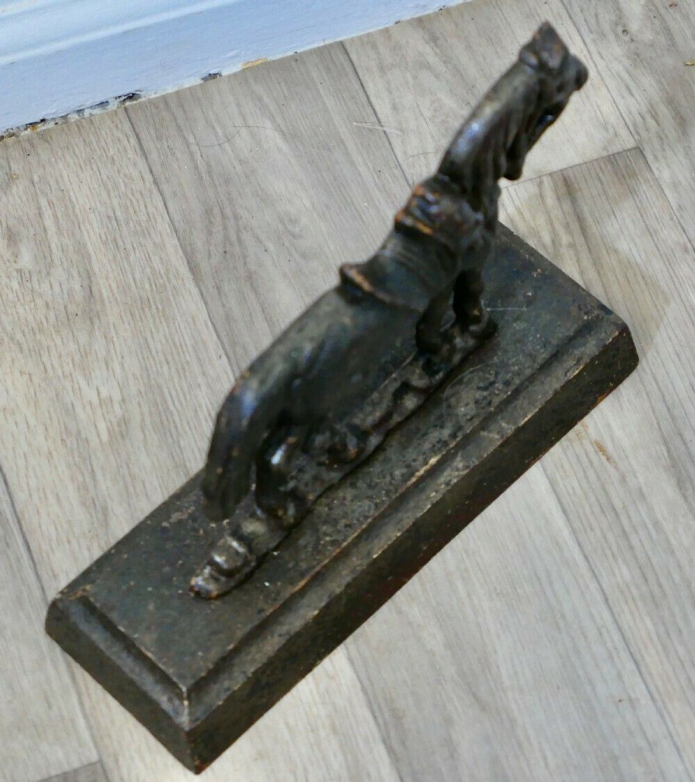 Cast Iron Saddled Horse, Door Stop photo Home Fixtures