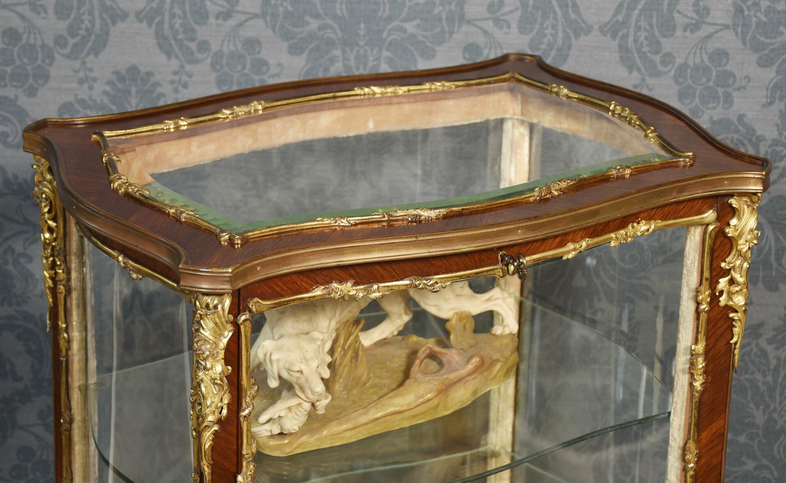 Furniture French Walnut Bijouterie Cabinet photo