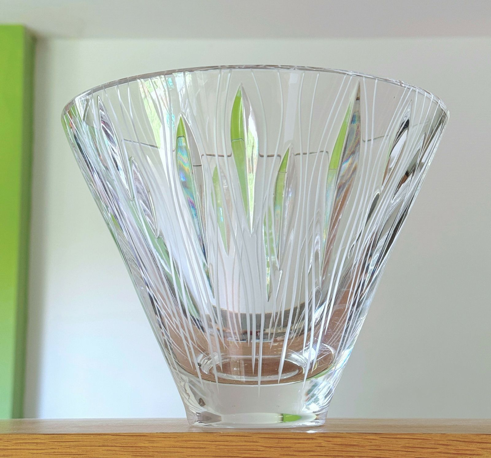 Mid Century Stuart Crystal Cut Glass Bowl Designed By John Luxton Circa 1965 photo 85.0