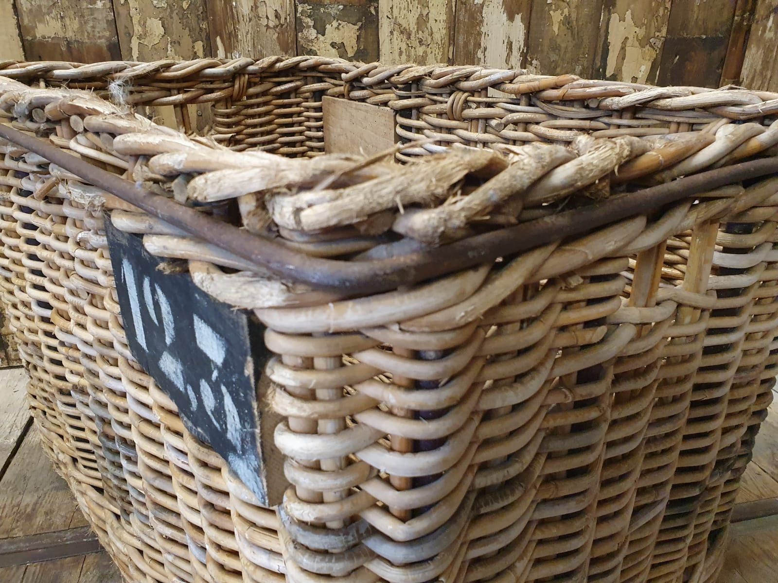 French Factory Basket photo vintage