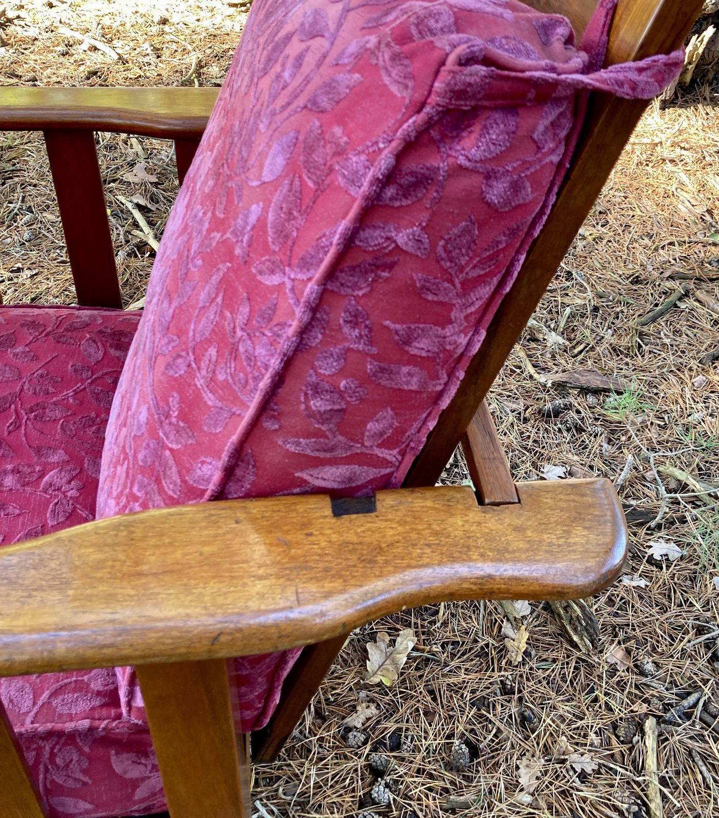 Edwardian Teak Reclining Armchair In The Manner Of Heals Of London, Circa 1920 photo buy