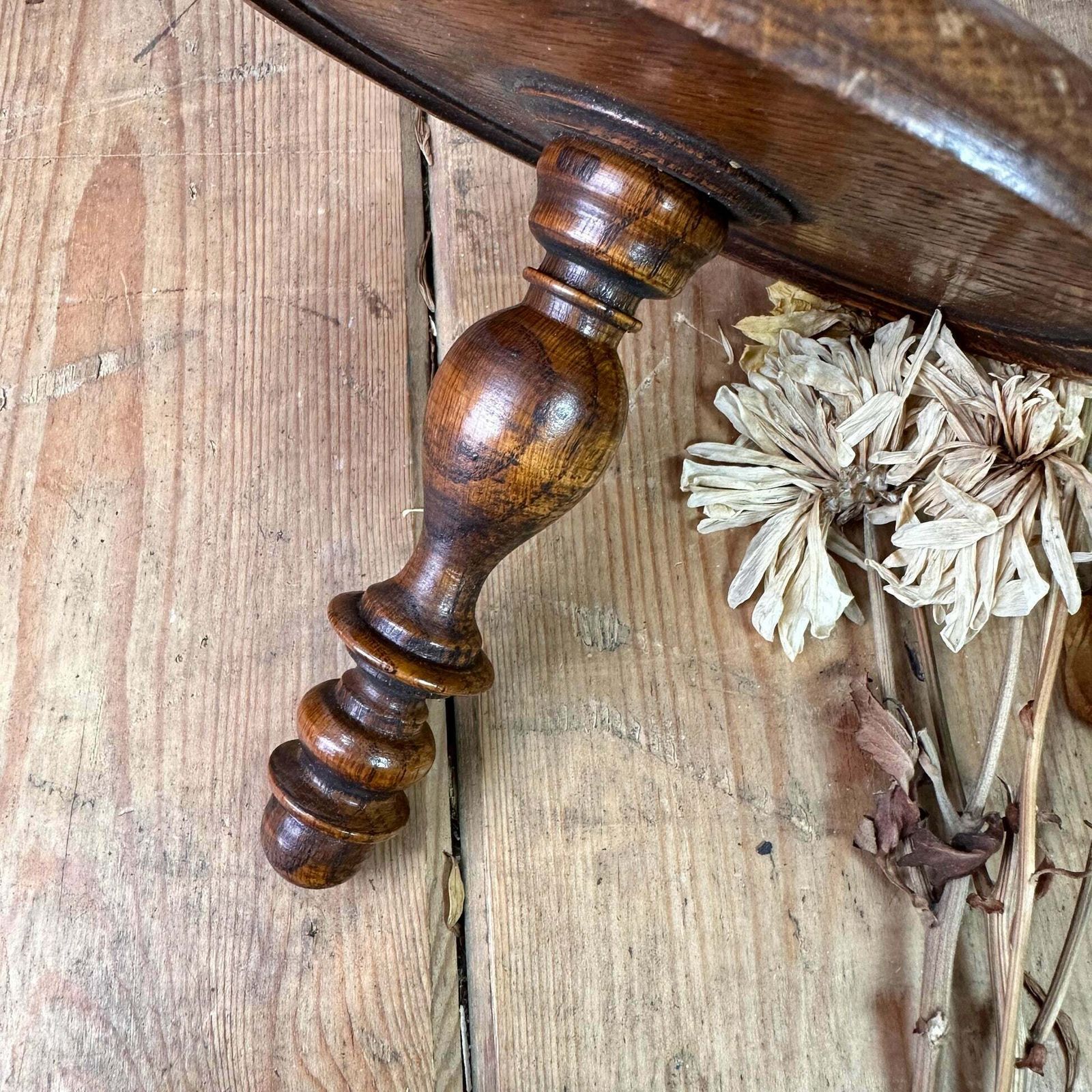 Antique Wooden Turned Wig, Hat, Glove Display Stand Plinth Pedestal photo 65.0