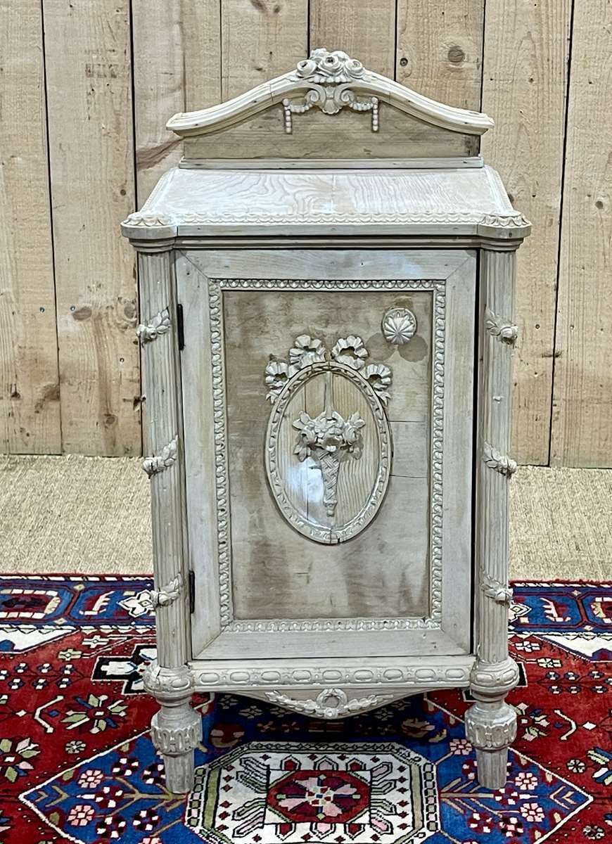 English Fir Bedside Table From The 1950s