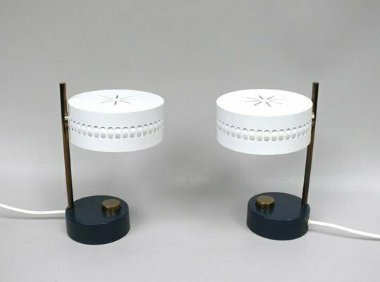 Bedside Table Lamps For Mategot, 1950s, France, Set Of 2 photo Lighting