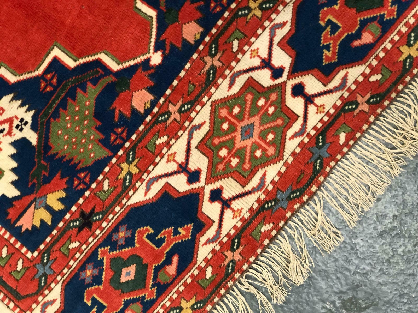Antique Rugs Red Turkish Rug Handmade Carpet, Oriental Rug Living Room Rugs photo vinterior