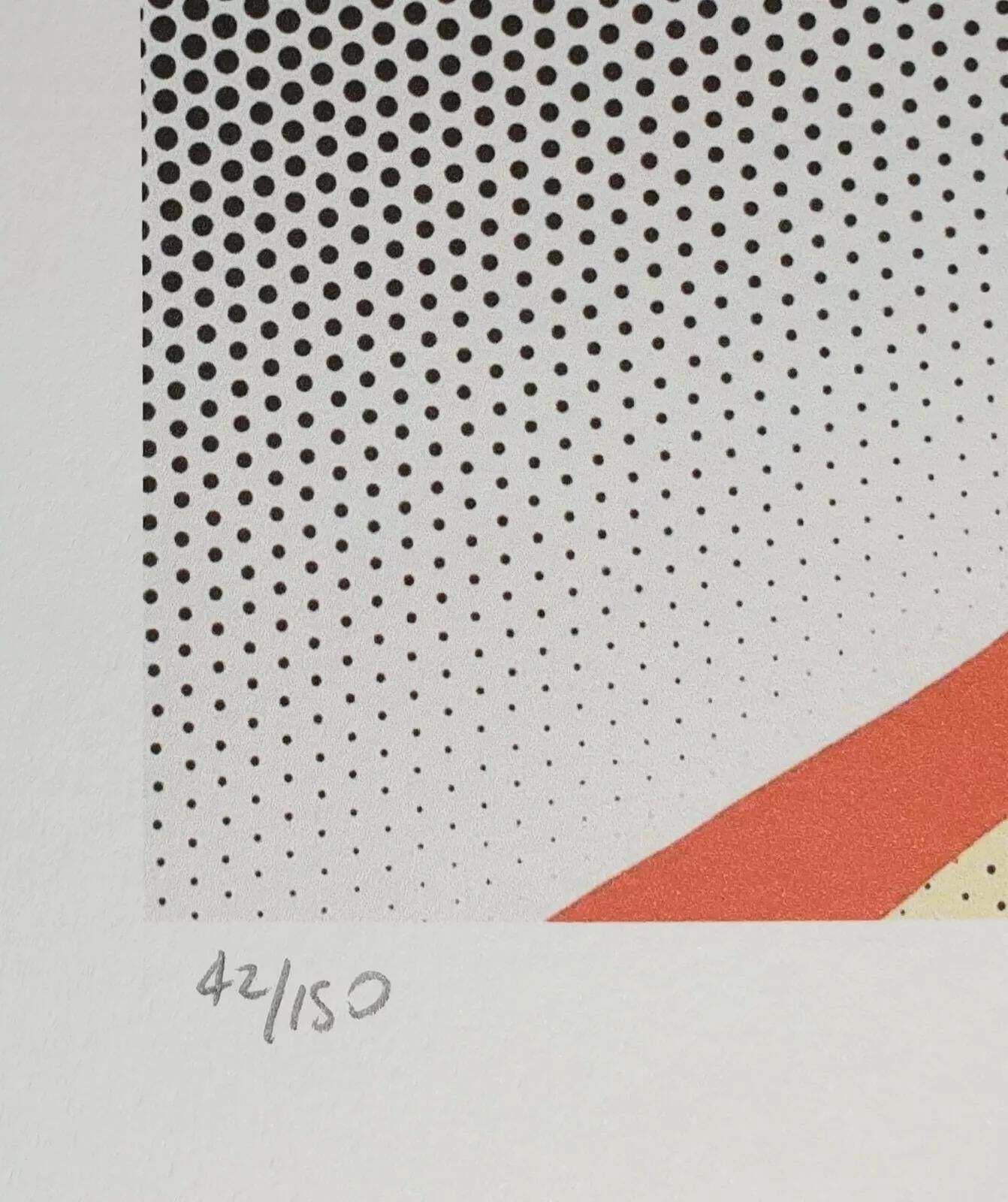 1980s Original Roy Lichtenstein "Reflections On The Prom Limited Edition Lithograph photo Art