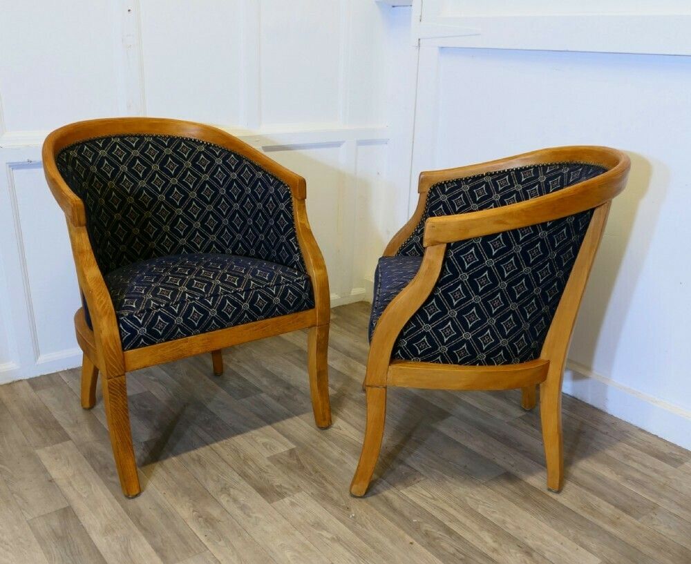A Set Of 4 Upholstered Tub Chairs photo buy