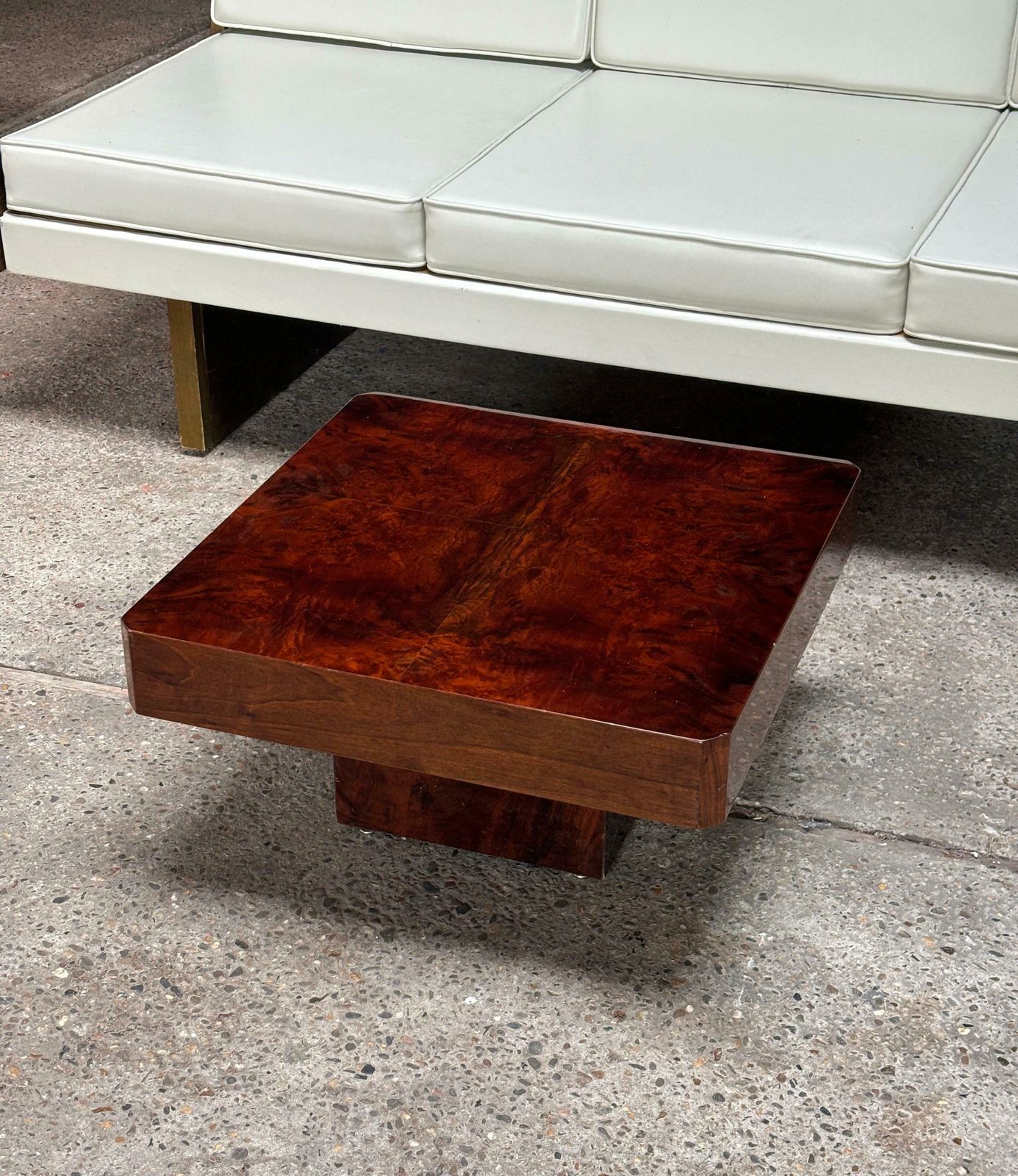 Lacquered Parchment Coffee Or Side Table In The Style Of Aldo Tura, Italy 1970's photo furniture
