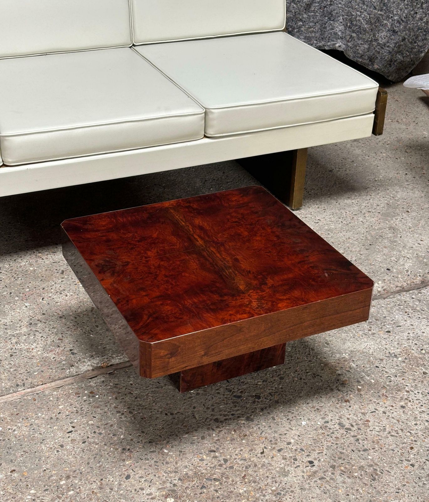 Lacquered Parchment Coffee Or Side Table In The Style Of Aldo Tura, Italy 1970's photo 2387.0