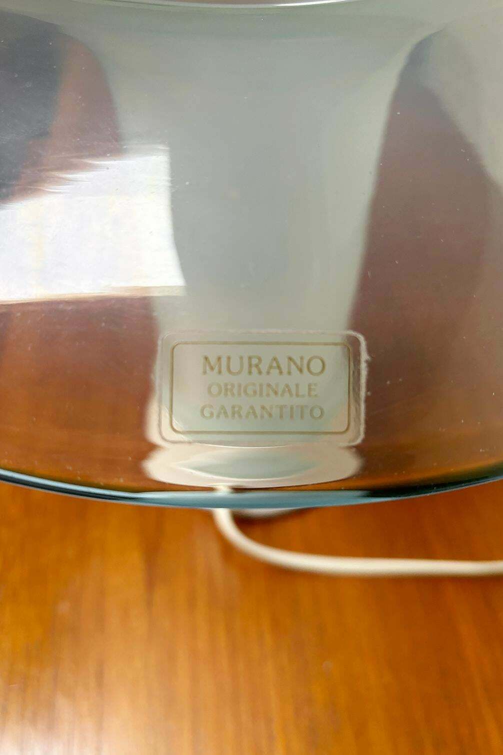 Murano Glass Table Lamp By F.Fabian , Italy, 1960s photo vinterior