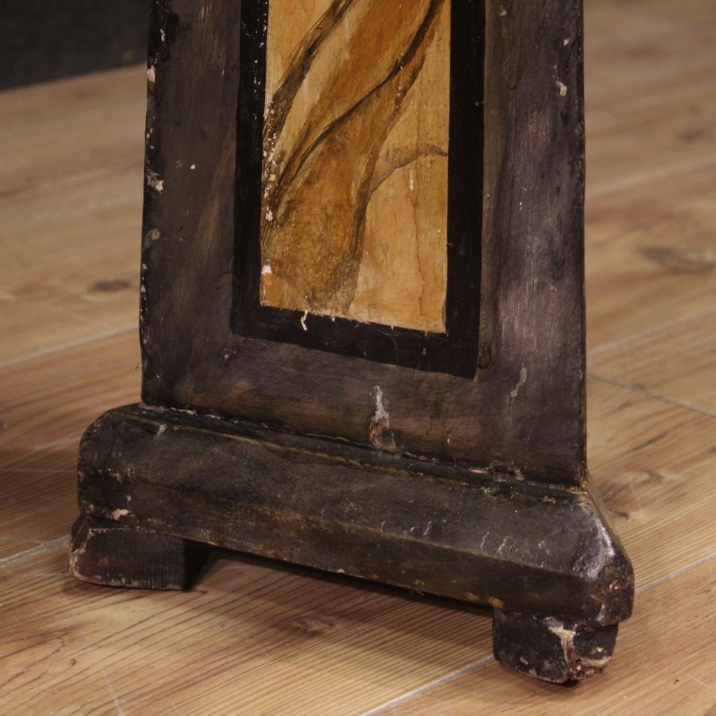 Great Painted Wooden Obelisks From The 20th Century photo vintage