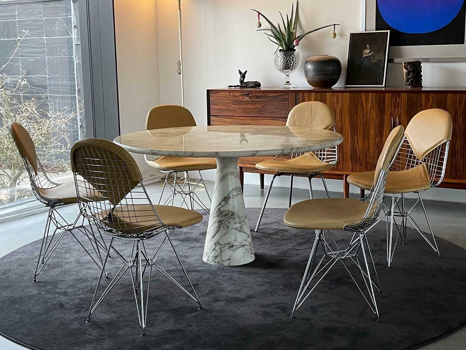 Dining Table In White Carrara Marble By Angelo Mangiarotti For Skipper, Italy, 1970s photo furniture
