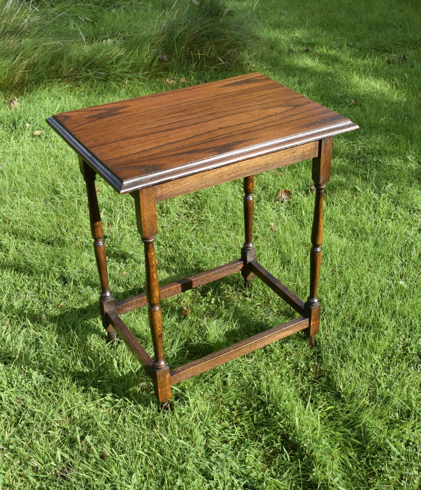 photo for sale Early 20th Century Oak Lamp Table