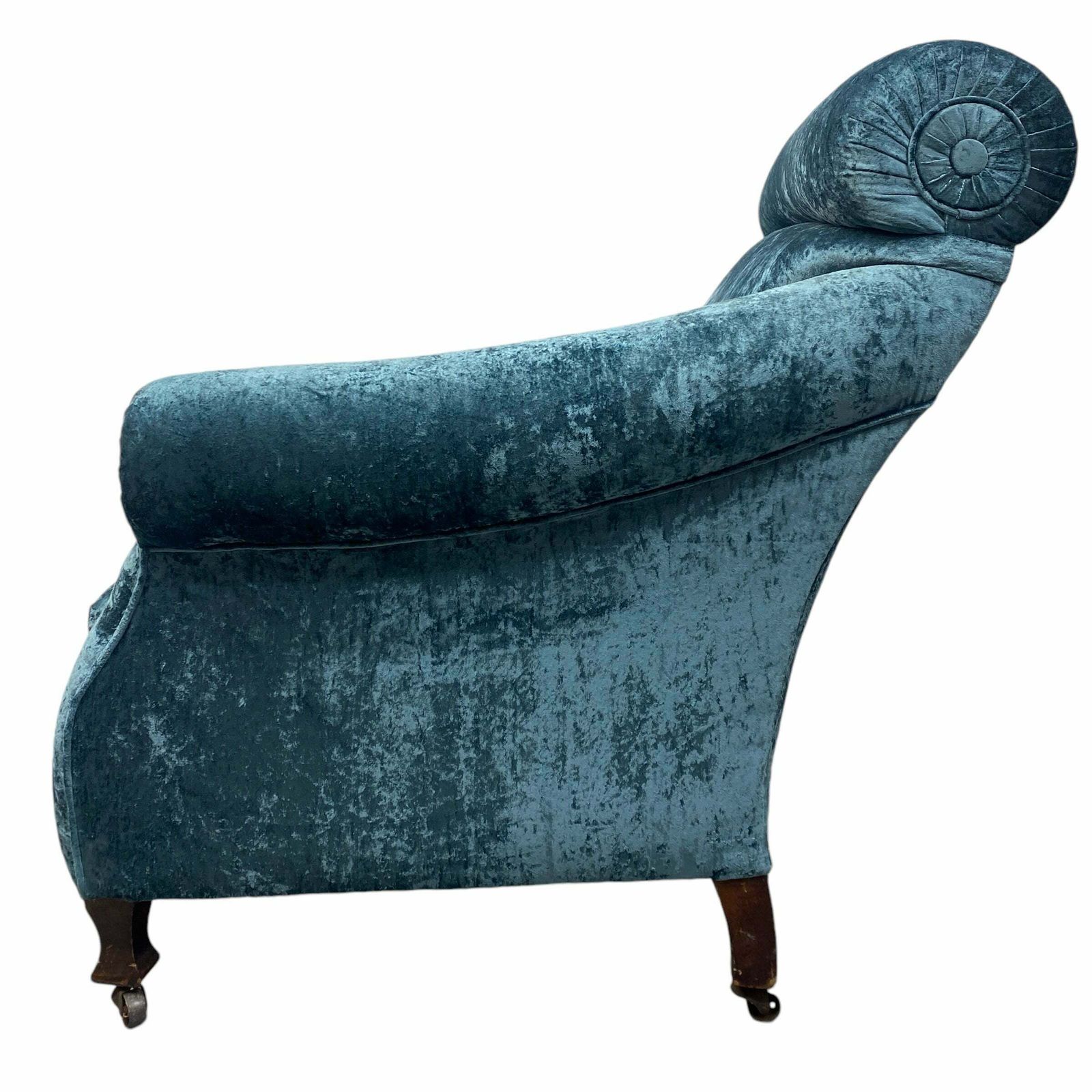 Lounge Chair Blue Velvet Victorian Country House photo Furniture