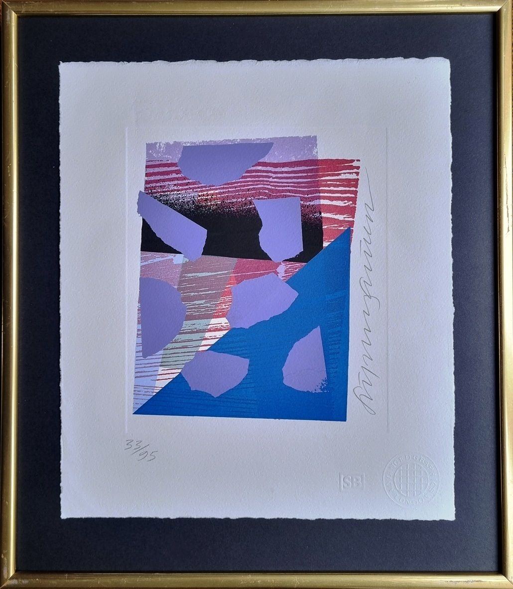 Stephen Bartlett   Spa Road Junction (Framed Screenprint) 20th Century Modern British Art photo furniture