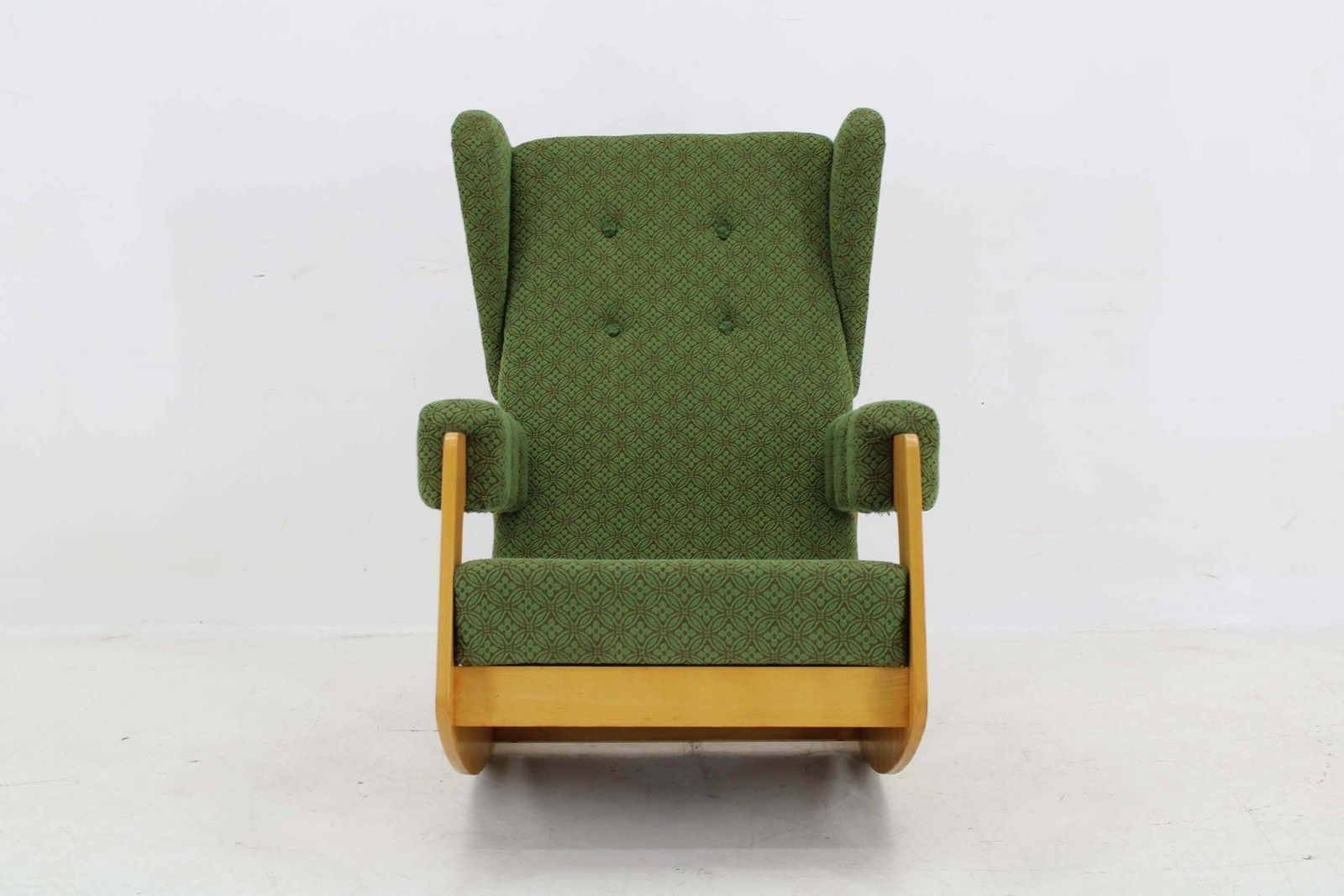 1970s Large Rare Brutalist Rocking Chair, Czechoslovakia photo furniture