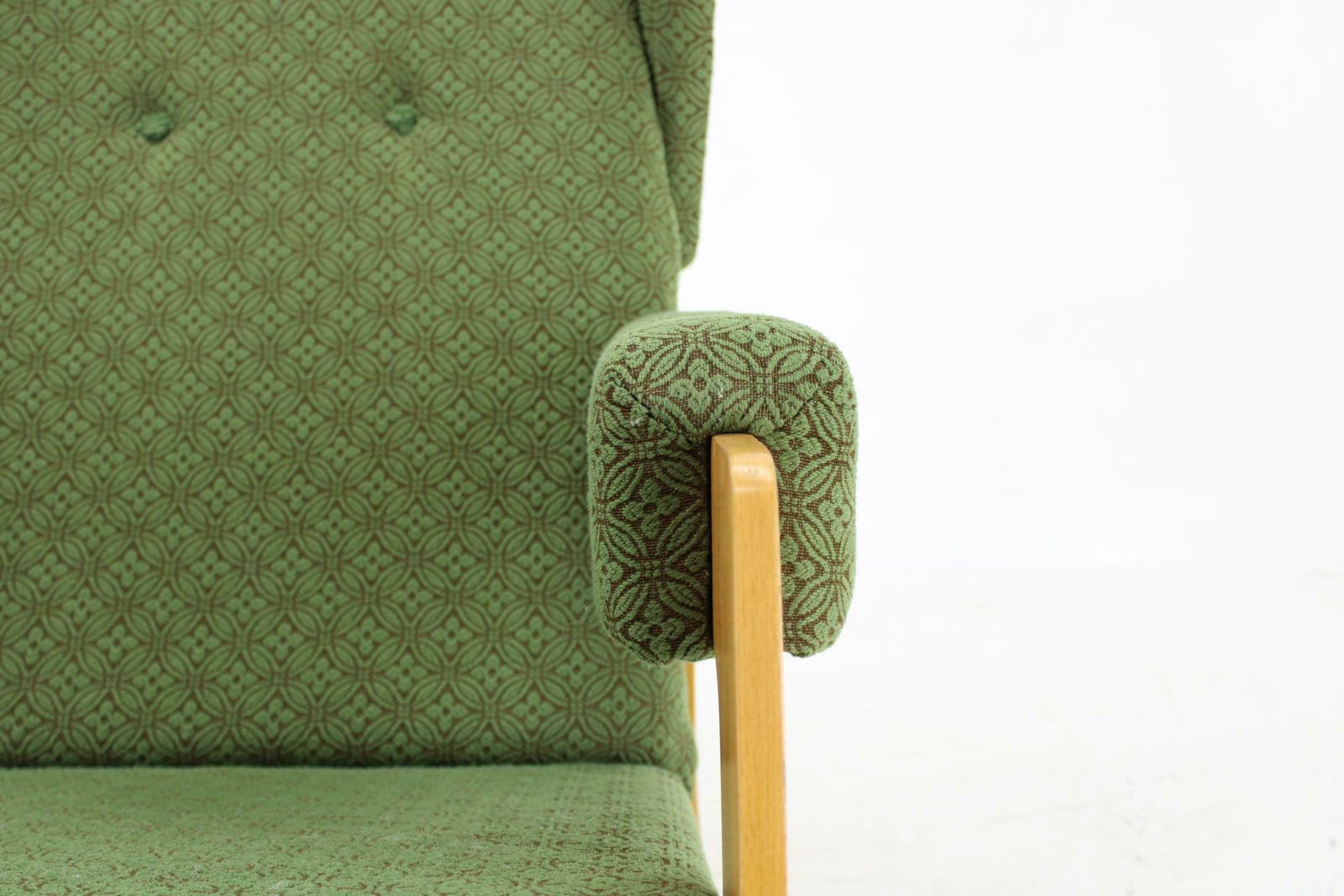 photo for sale 1970s Large Rare Brutalist Rocking Chair, Czechoslovakia