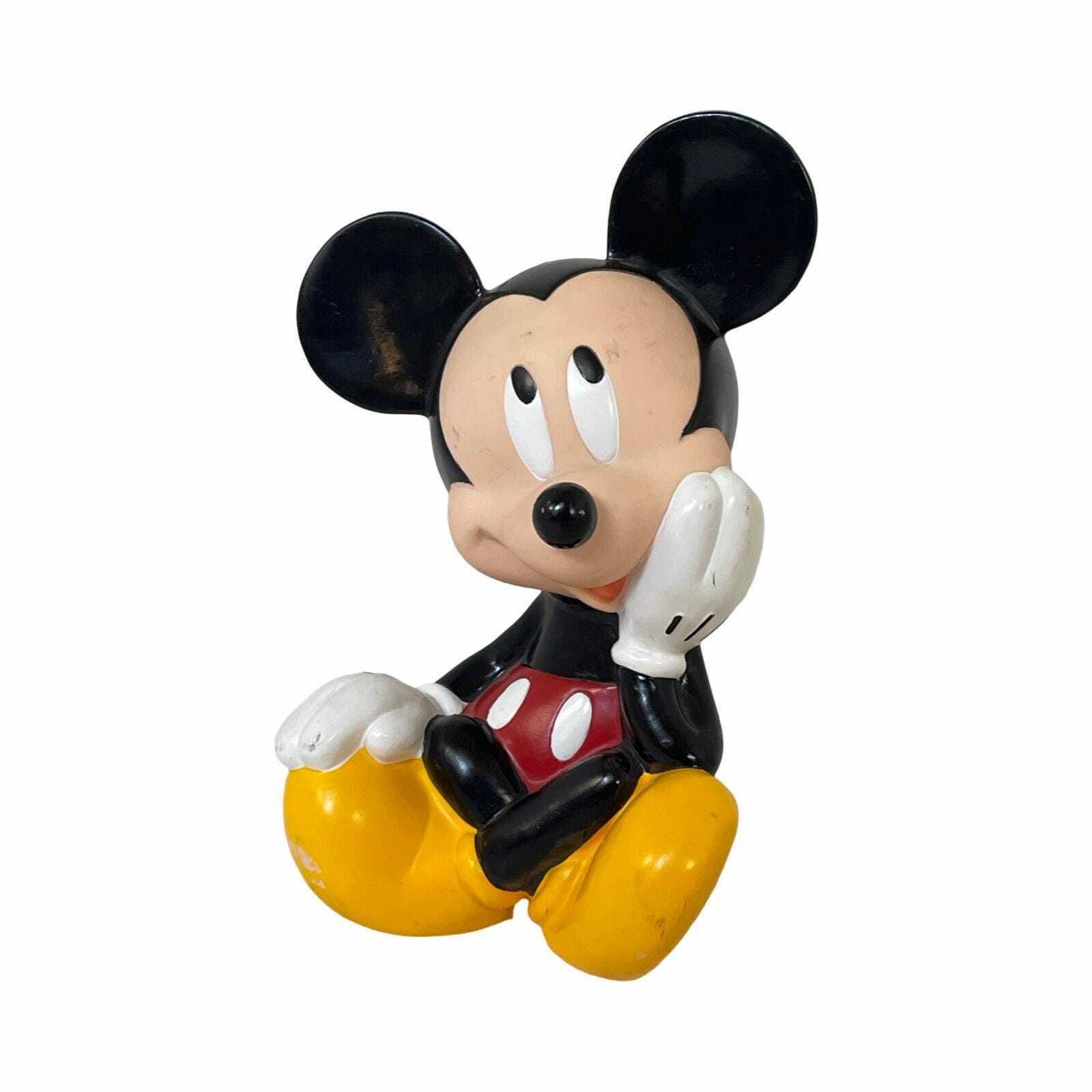 Disney Applause   Mickey Mouse Shaped Piggy Bank   Plastic   Marked, Licensed Product photo furniture