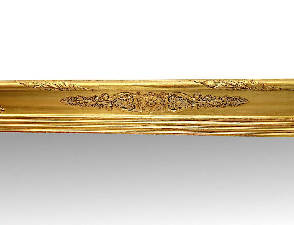 A Fabulous Large Size 19th Century Giltwood Overmantel Or Hall Mirror photo Home Decor