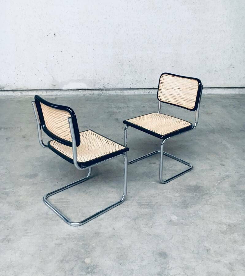 photo furniture Bauhaus Design Cesca Eetkamerstoelen Set, Italië Jaren 1980