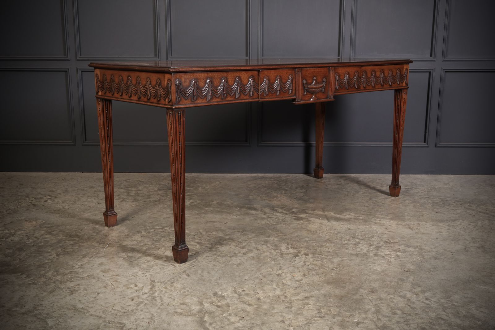 Large Sheraton Style Mahogany Serving Table photo Furniture