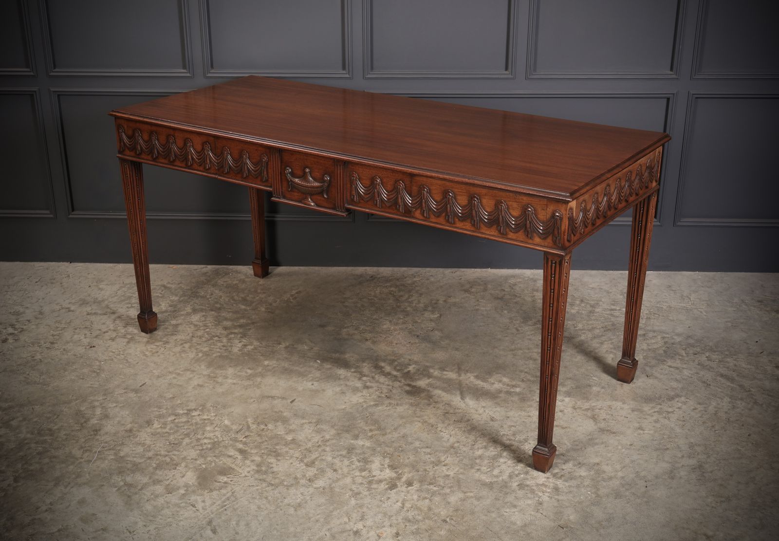 Large Sheraton Style Mahogany Serving Table