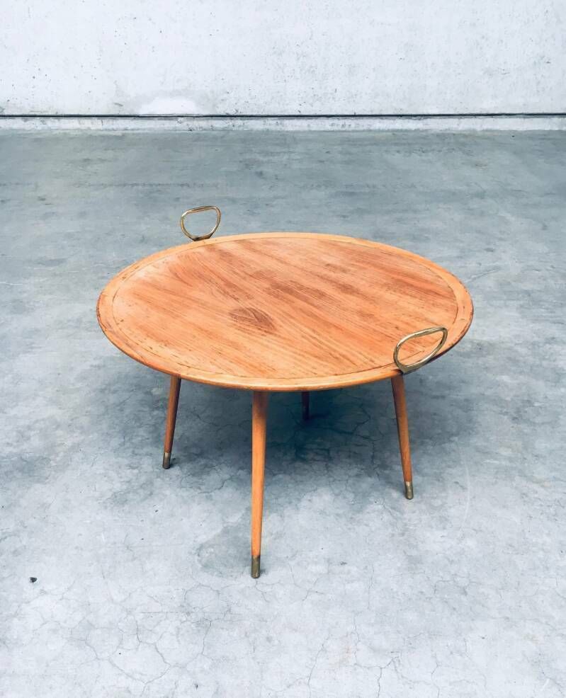 Midcentury Modern Design Tray Coffee Or Side Table, Italy 1960's photo vintage