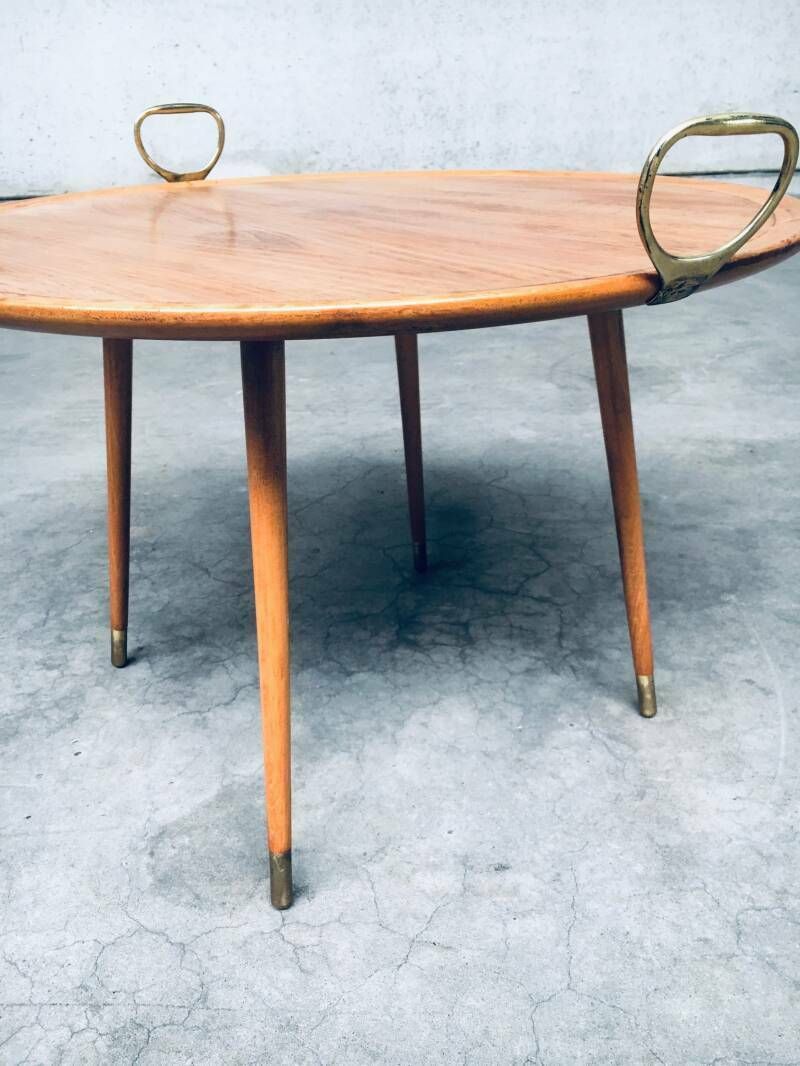 Furniture Midcentury Modern Design Tray Coffee Or Side Table, Italy 1960's photo