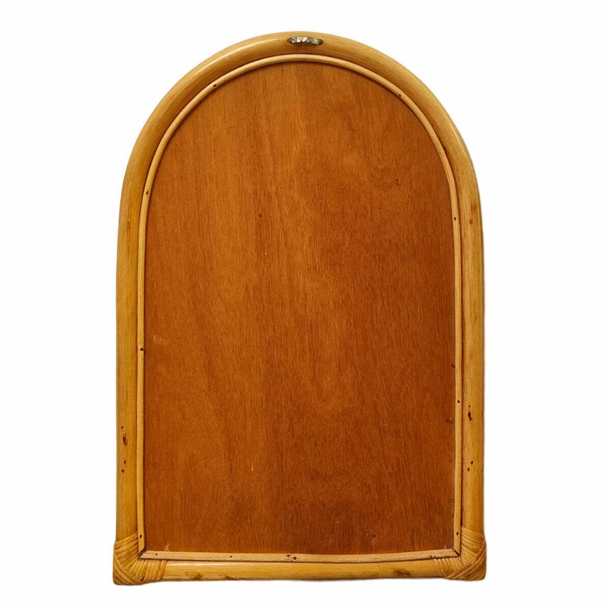 1960s Gorgeous Bamboo And Rattan Mirror And Console. Made In Italy photo for sale