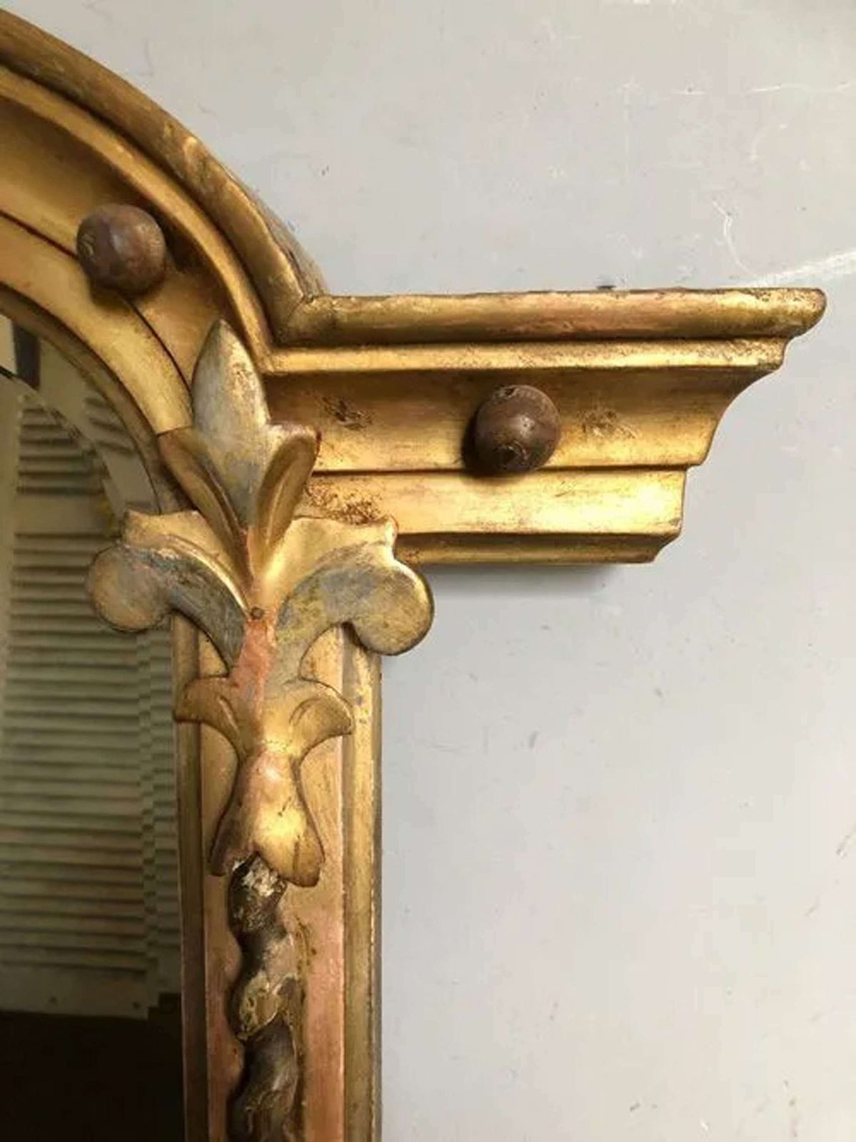 A Carved Giltwood English Antique Overmantle Mirror C1840 photo for sale