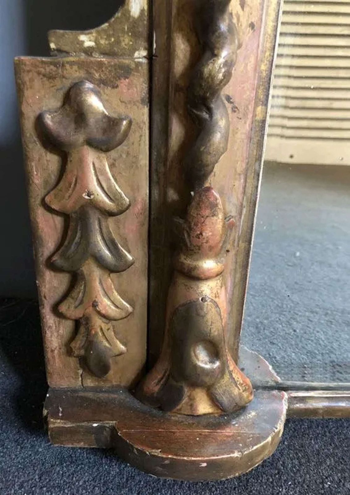 A Carved Giltwood English Antique Overmantle Mirror C1840 photo 900.0