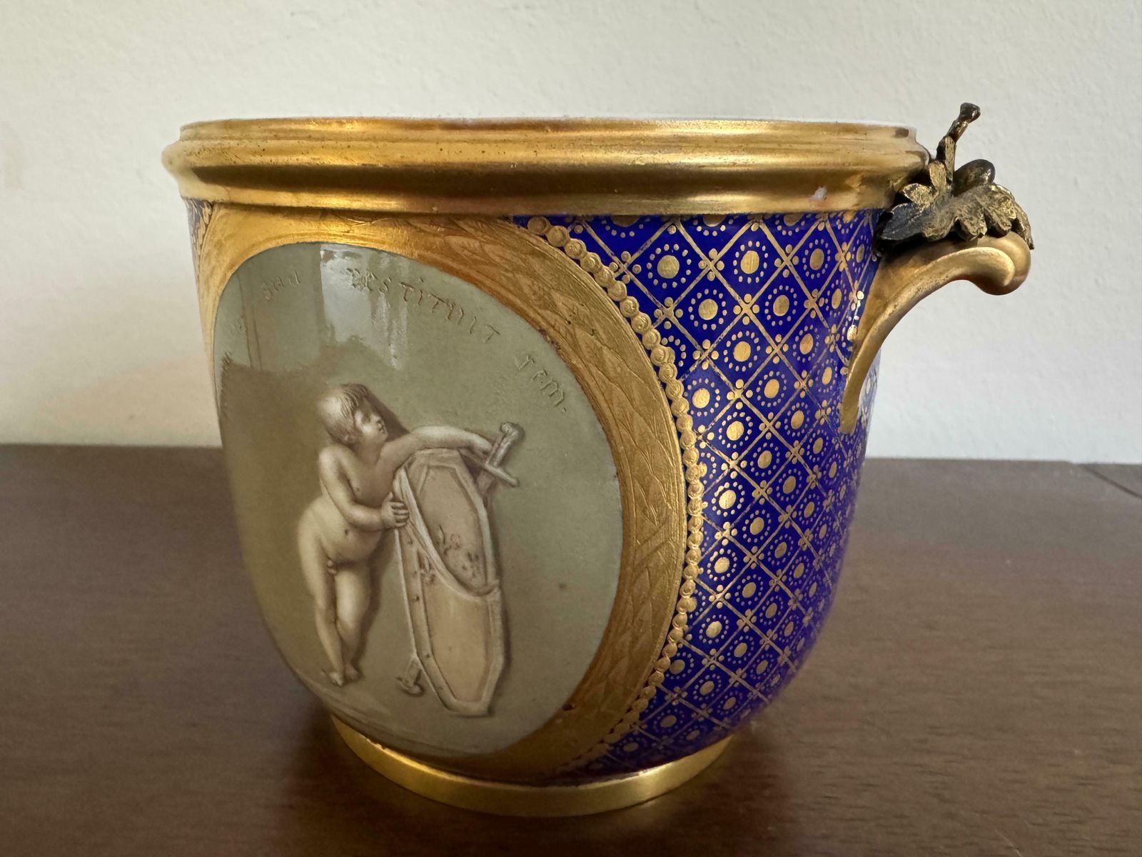 18th Century Sèvres Style Porcelain Bottle Cooler (Seaux A Bouteille) photo vinterior