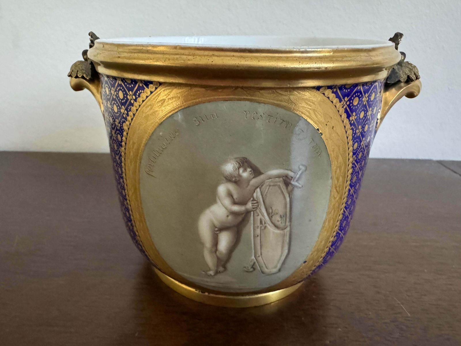 18th Century Sèvres Style Porcelain Bottle Cooler (Seaux A Bouteille) photo buy