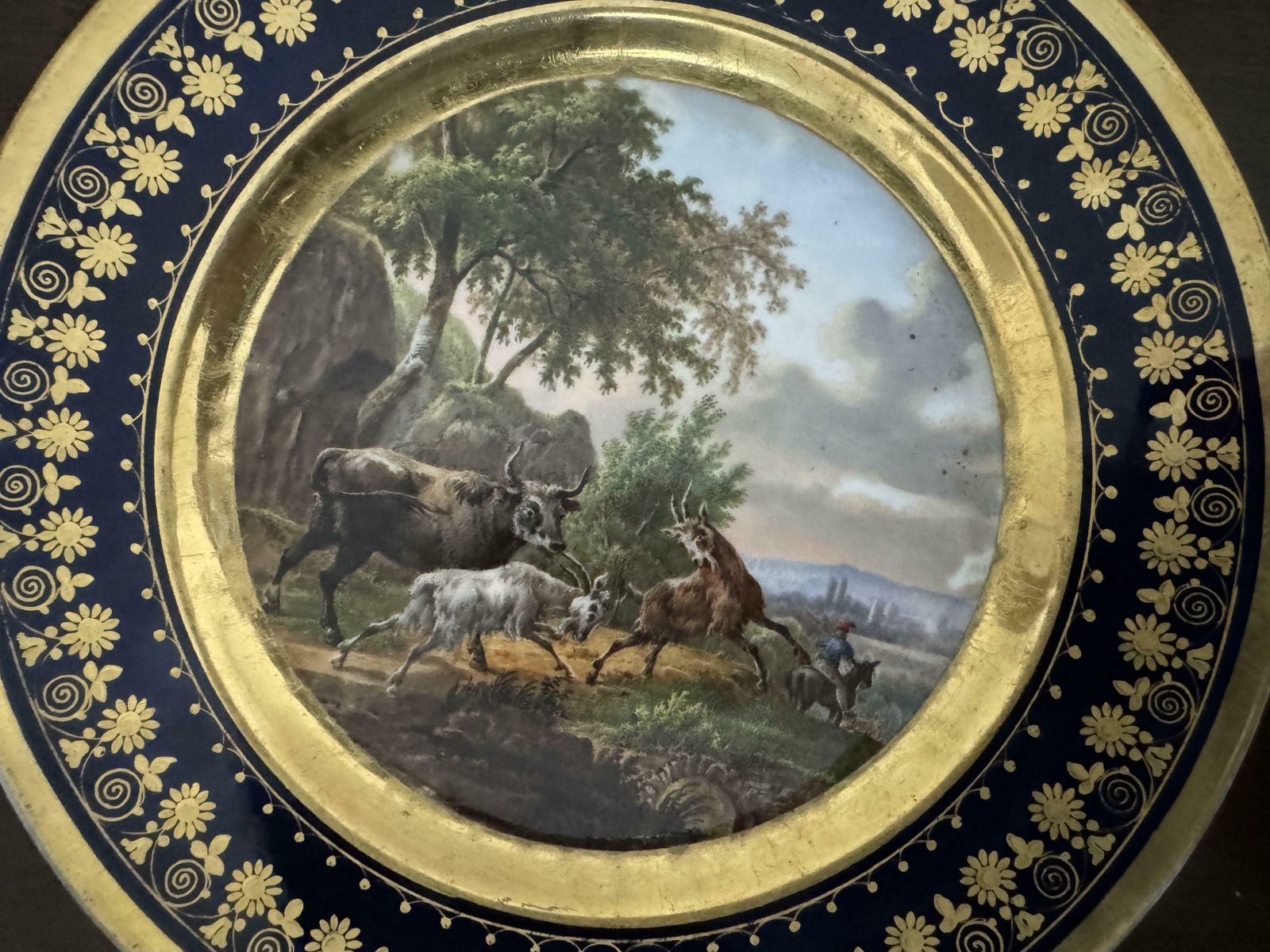 Pair Of Early 19th Century Darte Brothers Porcelain Plates photo vinterior