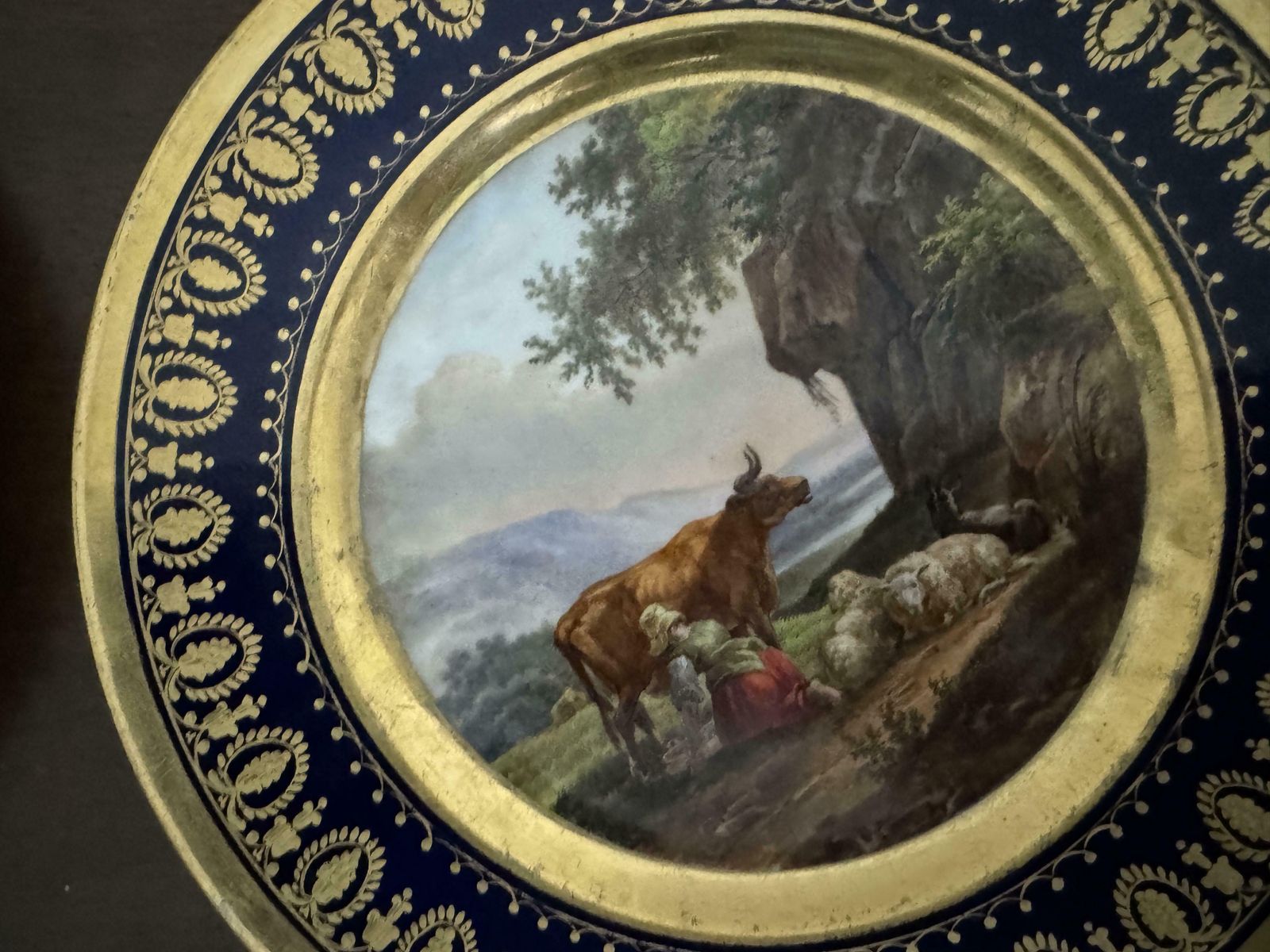 Pair Of Early 19th Century Darte Brothers Porcelain Plates photo buy