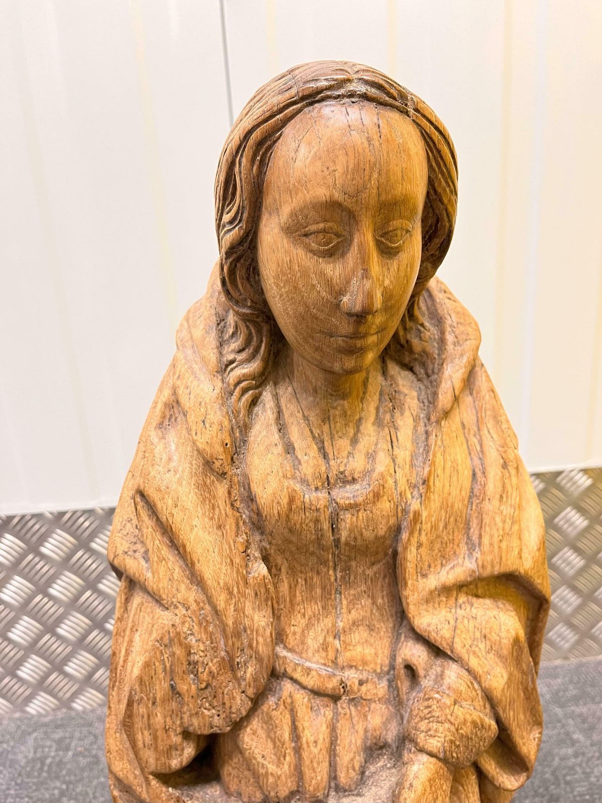 Pair Of 16th Century Carved Oak Saints photo buy