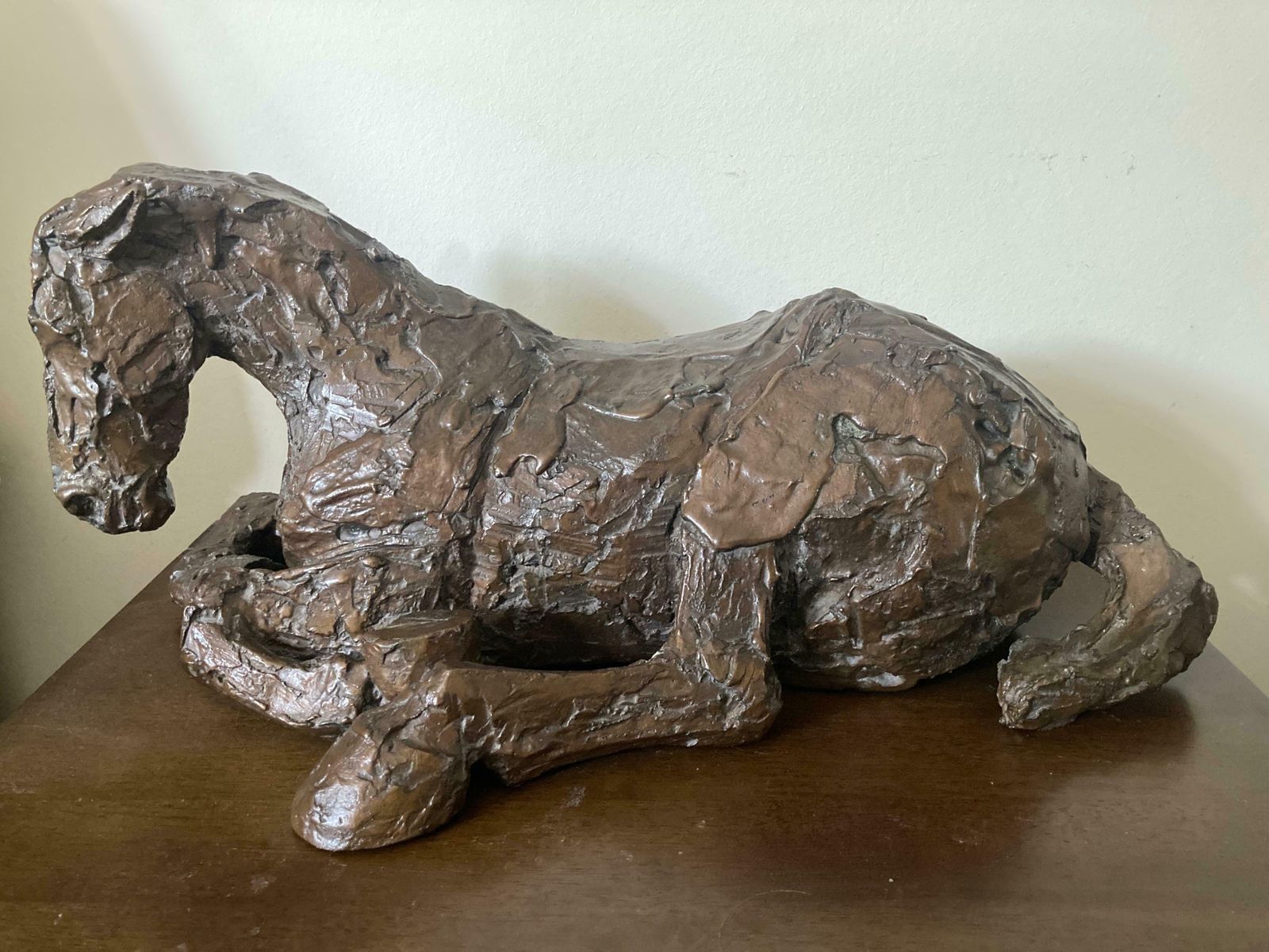 'Horse In The Rain V'  Bronze Sculpture By Elisabeth Frink photo vinterior