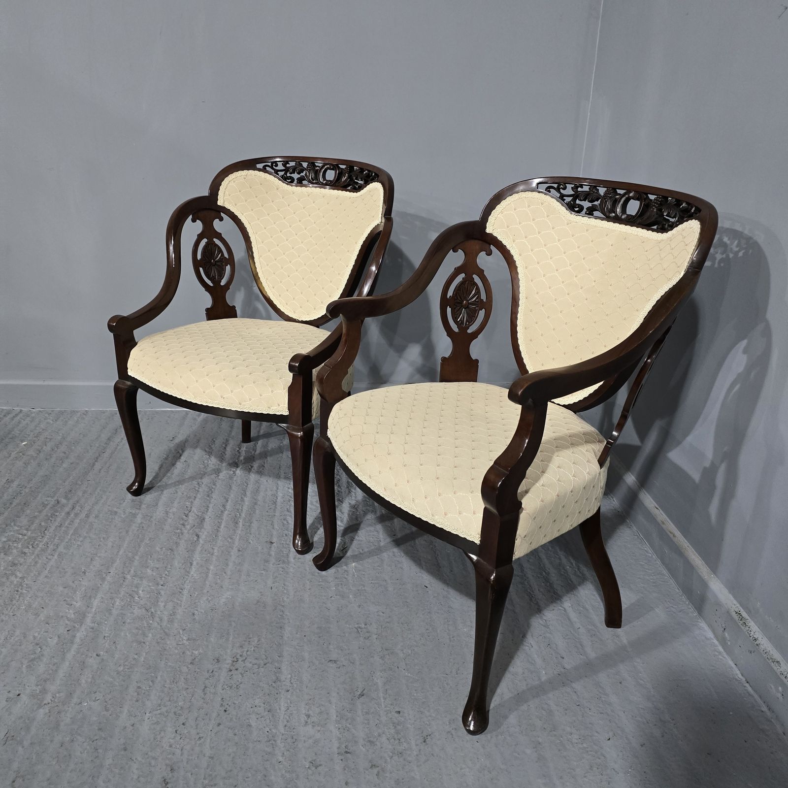 photo for sale Stunning Ladies And Gents Elbow Chairs