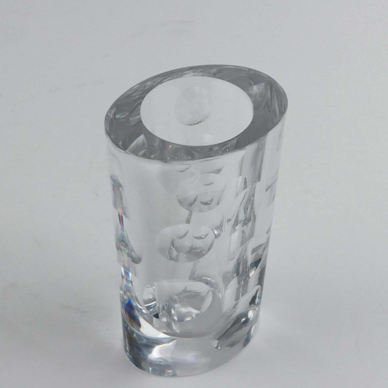 Vintage Vase Sèvres Crystal France XX Century photo for sale