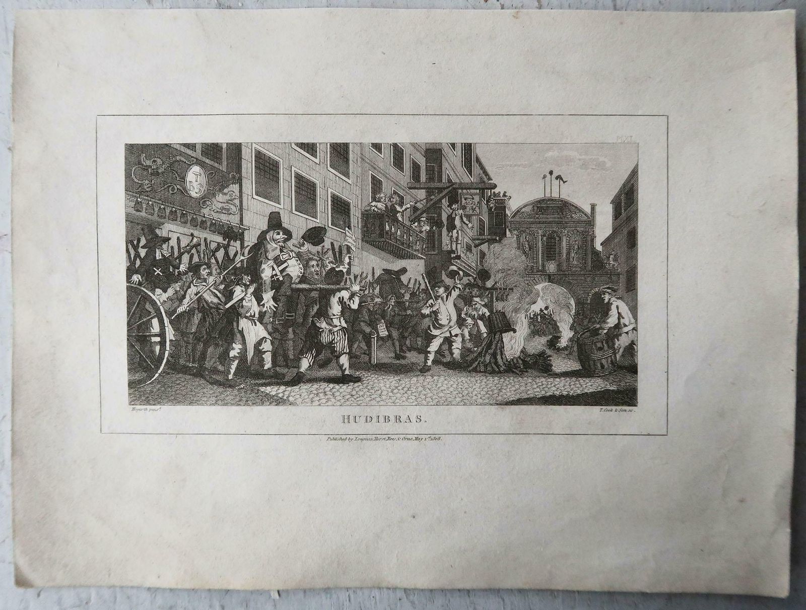 Set Of 10 Original Antique Prints After William Hogarth, " Hubidras " 1807 photo buy