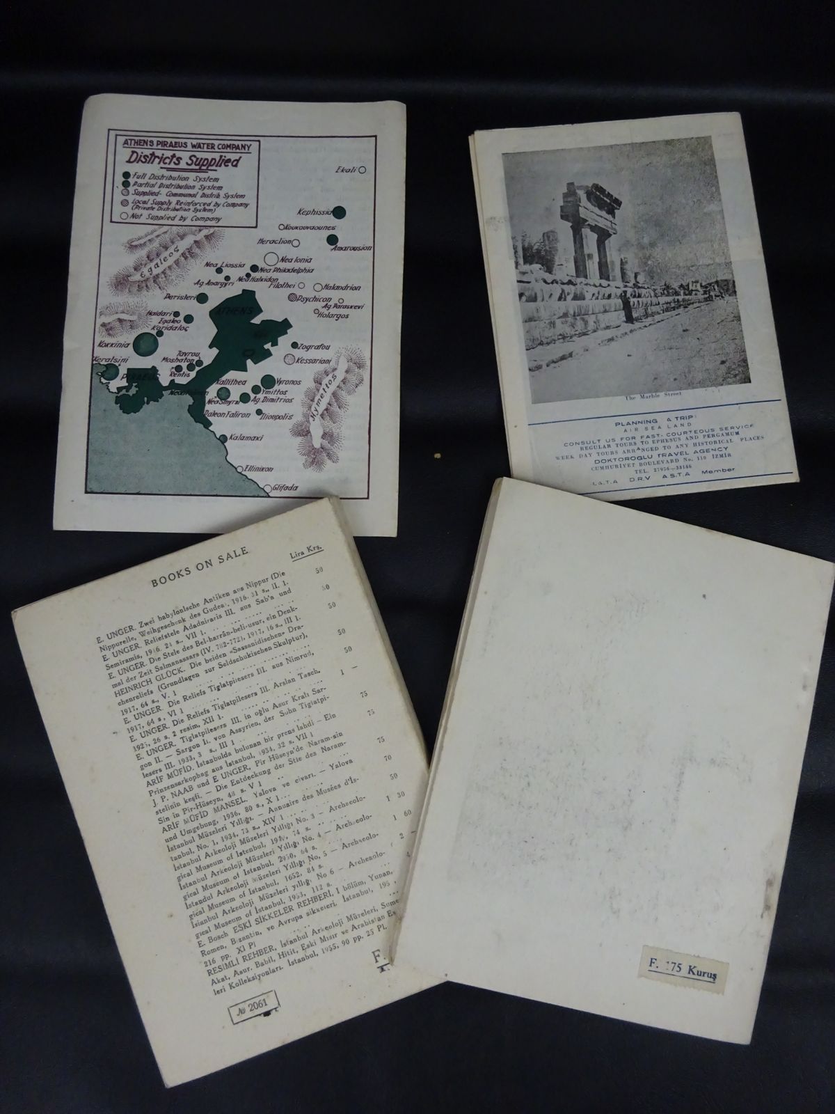 photo vinterior Collectable Original 50s/60s Travel Leaflets/Ephemera Turkey & Greece