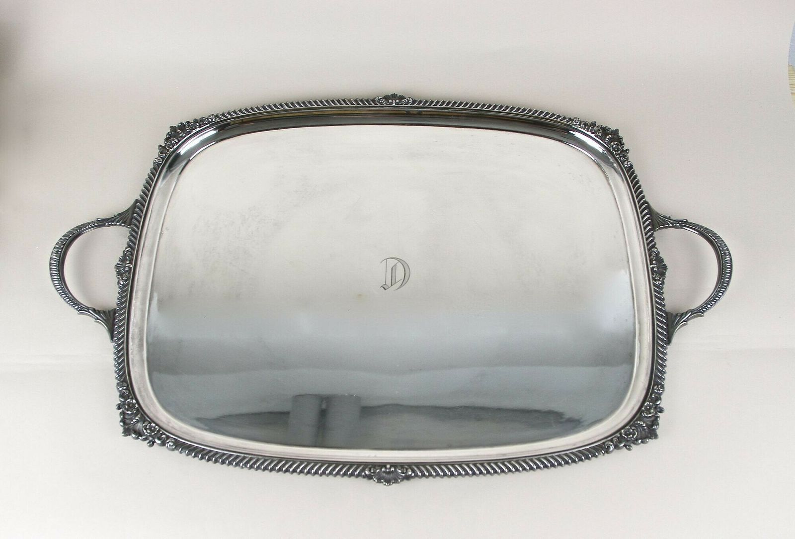 Silverplated Sheffield Coffee & Tea Service By Edward With Tray, Uk Ca. 1920 photo vinterior